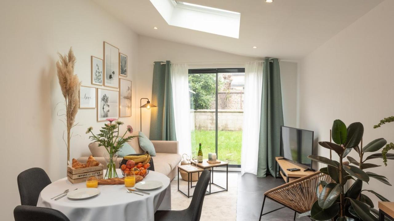 Le Nid Douillet : Superbe Appartement + Jardin Privatif Rouen Exterior foto
